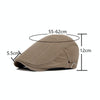 Cotton Solid Color Retro Style Cap Front Cap(Light Khaki)