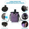 Purple Dog Treat Training Waist Bag with Bowl & Adjustable Belt