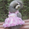 Pink Rose Dog & Cat Summer Dress, M
