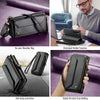 For Samsung Galaxy A36 CaseMe C36 Card Slots Zipper Wallet RFID Anti-theft Leather Phone Case(Black)