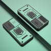 For Samsung Galaxy A26 5G Sliding Camshield TPU + PC Shockproof Phone Case with Holder(Green)