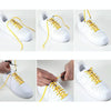 1 Pair Elastic Metal Buckle without Tying Shoelaces(Light Pink)