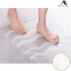 24pcs /Bag Wavy Shaped Safety Bathtub Non-Slip Sticker, Specification:  1.3 x 18cm(Transparent)