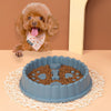 Slow Feeder Dog Bowl, Anti-Choke Cat Bowl, Blue, 27cm