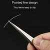 8 inch Thickened Stainless Steel Clamping AA Tweezers Gold And Silver Ring And Bracelet Soldering Tool