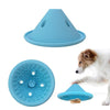 Silicone Slow Feeder Dog Bowl, Light Blue