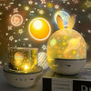 Rotatable Cartoon Atmosphere Projection Lamp Music Night Light, Spec: Bluetooth Remote Model(Rabbit)