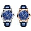 OLEVS 9923 Luminous Starry Dial Automatic Mechanical Men Watch(Silver)