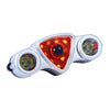 9+2 LED Bicycle Tail Light Rechargeable MTB Road Bike Headlight Warning Light(Red Light+White Light)