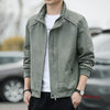 Autumn / Winter Men Jacket Casual Coat, Size: XL(2110 Velvet Army Green)
