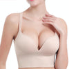 Wireless Sporty Shockproof Running Push Up Sports Bra, Size:XL(Complexion)