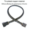 0.27m Computer PWM Temperature Control Cooling Fan Extension Cable Chassis HUB Connector(1 In 1)