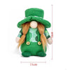St. Patrick Day Faceless Doll Party Decoration Props Doll Ornament(Braids)