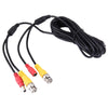 5m RG59 CCTV Cable BNC & Power Pre-made Black