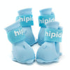Silicone Dog Boots, Blue, M (4 PCS) - Waterproof Paw Protection