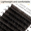 XINUO 10rows /Box Single Flat Hair Eyelash Extensions Double Tip Soft Matte False Eye Liners, Model: 0.20 B Curved(11mm)