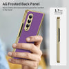 For Samsung Galaxy Z Fold3 5G Integrated AG Frosted Vacuum Plating Phone Case(Purple)