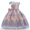 Girls European Style Bow-knot Mesh Tutu Dress Show Dress, Size:120cm(Pink)