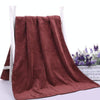 30x60cm Nano Thickened Large Bath Towel Hairdresser Beauty Salon Adult With Soft Absorbent Towel(Coffee)