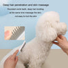 Pet Grooming Comb for Cats & Dogs - Dual-Sided, Pink