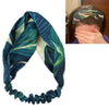 Summer Bohemian Style Hairbands Headbands For Women Retro Cross Knot Turban(Green)