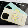 For iPhone 13 Skin Feeling Jelly TPU Hybrid PC Phone Case(Love Flower Rabbit White)