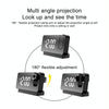 S282 Multifunctional Silent Electronic Digital Projection Clock(White Shell White Light)