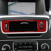 Car Central Control Lower Air Outlet Decorative Sticker for Volvo V60 2010-2017, Left Drive(Red)