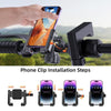 YYS-615 Motorcycle Bicycle Semi-Wrapped Riding Navigation Cell Phone Holder(Black+Orange)