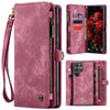 For Samsung Galaxy S25 Ultra 5G CaseMe 008 Detachable Multifunctional Leather Phone Case(Wine Red)