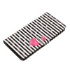 For Samsung Galaxy A26 5G 3D Pattern Leather Phone Case(Striped Heart)