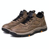 Men Outdoor Hiking Casual Leather Shoes Thickened Non-Slip Waterproof Sneakers, Size: 41(Brown)