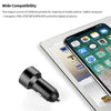 Mini Multifunctional Dual USB Digital Display Car Charger(Grey)