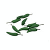 20 PCS / 2 Packs  1:12 Mini Doll House Kitchen Pendulum Dollhouse Accessories Fruit and Vegetables Pocket Green Pepper