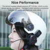 LX1 Motorcycle Half Helmet Waterproof Wireless 5.3 Bluetooth Headset, Version: English(Classic Blue)