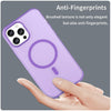 For iPhone 13 Pro Max MagSafe Frosted Translucent TPU + PC Full Coverage Phone Case(Dark Purple)