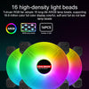 COOLMOON CM-JD1 Jade Ring RGB Case Cooler (Black)