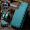 For Samsung Galaxy S25 5G CaseMe C22 Card Slots Holder RFID Anti-theft Phone Case(Green)