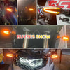 2pcs KC062 For BMW R1200 Motorcycle 18LEDs Turn Signal Light(Transparent Black)