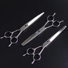 Pet Grooming Scissors Dog Cat Hair Trimming Haircutting Tools, Style: 7.0 inch Straight Shear