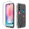 For Samsung Galaxy A24 5G / 4G Transparent Painted Phone Case(Tree Butterflies)