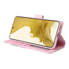 For Samsung Galaxy S23+ 5G Bronzing Painting RFID Leather Phone Case(Rose Flower)