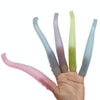 10 PCS TPR Soft Plastic Octopus Tentacles Finger Cover Toys Tricky Prank Finger Puppet, Random Color Delivery(Fluorescent)
