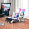 UD09 4 USB Ports Qi Standard Wireless Charger Phone Desktop Stand Holder, AU Plug