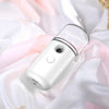Facial Hydration Instrument Air Humidifier USB Beauty Cold Spray Instrument Auto Alcohol Disinfection Sprayer(White)