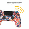 For PS4 Wireless Bluetooth Game Controller With Light Strip Dual Vibration Game Handle(Red)