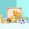 YSY-235 Children Early Education Intelligence Toys 3D Cube Blocks Cartoon Animal Puzzle