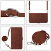 For Itel P37/Vision 2S/P651L Crossbody 3D Embossed Flip Leather Phone Case(Brown)