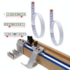 1m Sticky Scale Steel Ruler with Glue Scale Tape Measure Self-adhesive Ruler, Specification:Reverse