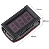 0V-30V 3 Wire DC Voltmeter Terminal 0.56 Inch LED Digital Voltmeter Accessories Reverse Connection Protection, Color: Green